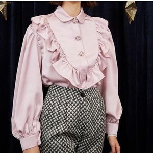 Sister Jane Light Pink Ruffle Blouse